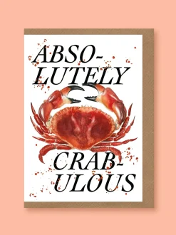 Studio Frewb. Absolutely Crabulous Greetings Card