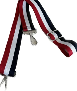 Zatchels Adjustable Red, White & Blue Bag Strap