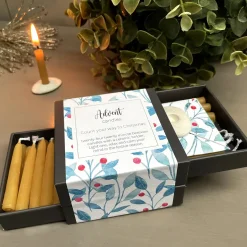 Cotton & Grey Advent Candles - Berry