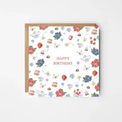 West Country Designs Afternoon Tea Birthday Card