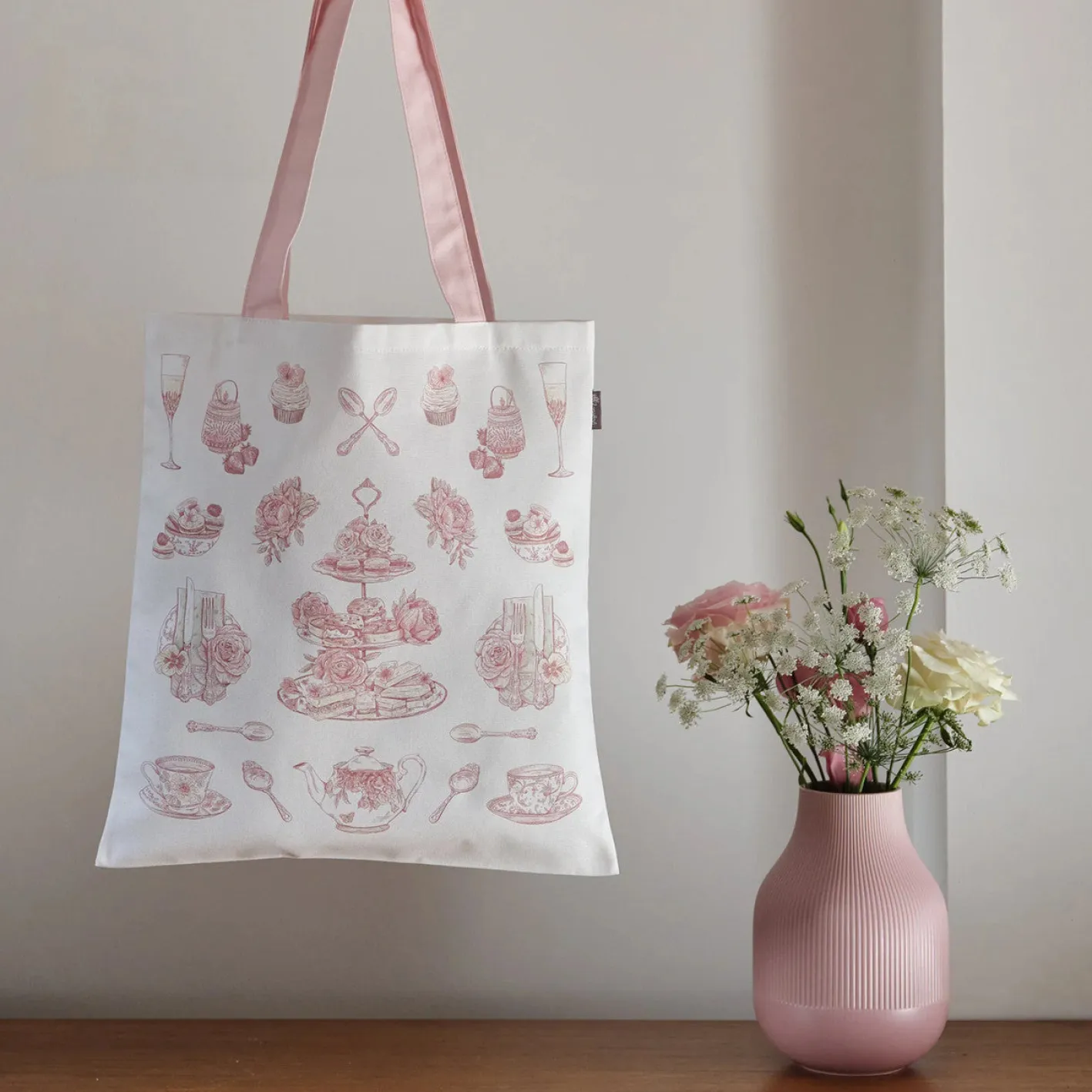 Victoria Eggs Afternoon Tea Canvas Tote Bag