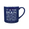 Half Moon Bay Agatha Christie "Little Grey Cells" Ceramic Mug