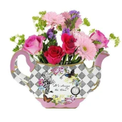 Talking Tables Alice in Wonderland Paper Teapot Flower Vase