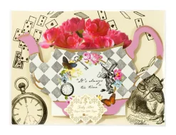 Talking Tables Alice in Wonderland Paper Teapot Flower Vase