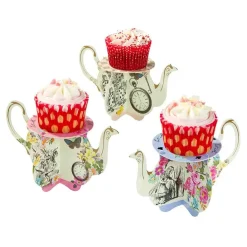 Talking Tables Alice in Wonderland Teapot Cake Stands - 6 pack