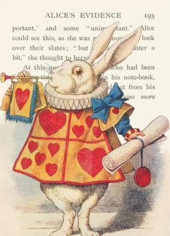 Madame Treacle Alice In Wonderland - The Announcement Greetings Card