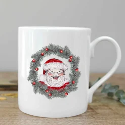 Toasted Crumpet All Things Jolly (Santa) Fine Bone China Mug in a Gift Box