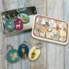 Emma Ball Alpaca and Friends Set of 6 Stitch Markers in a Pocket Tin