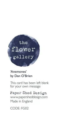 Paper Shed Design Anemones  Greetings Card
