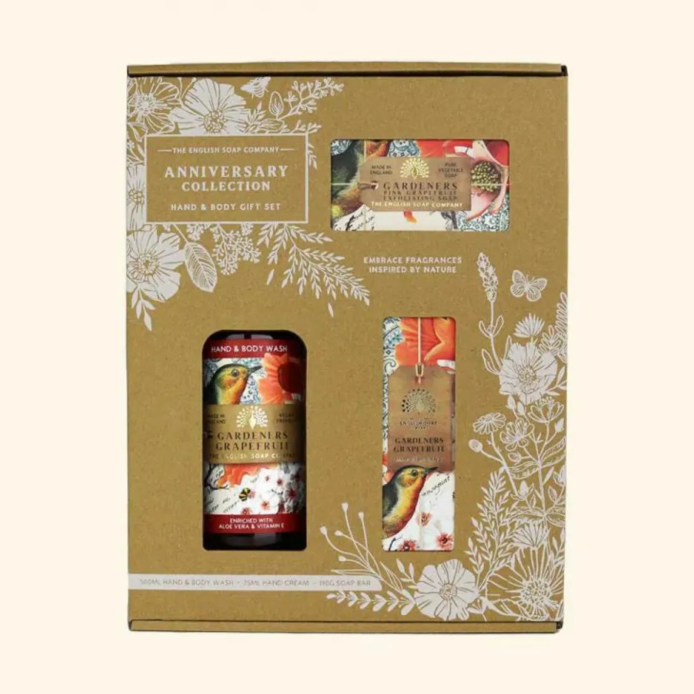 English Soap Company Anniversary Gardeners Grapefruit Hand and Body Gift Box