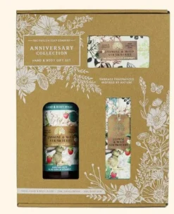 English Soap Company Anniversary Jasmine & Wild Strawberry Hand & Body Gift Set
