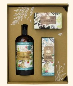 English Soap Company Anniversary Jasmine & Wild Strawberry Hand & Body Gift Set