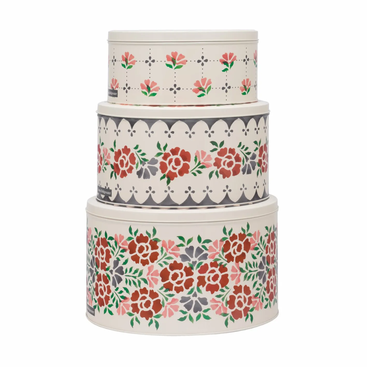 Emma Bridgewater Antique Roses Set of 3 Round Cake Tins