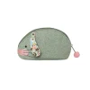 Earth Squared Bags Aqua Herringbone Rabbit Purse