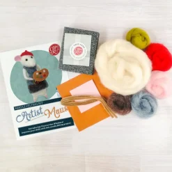 The Crafty Kit Co. Artist Mouse Needle Felting Kit