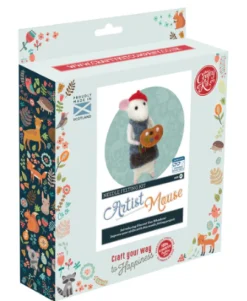 The Crafty Kit Co. Artist Mouse Needle Felting Kit