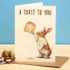 Bewilderbeest A Toast to You Greetings Card