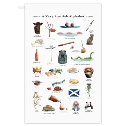 Yeti A Very Scottish Alphabet Tea Towel