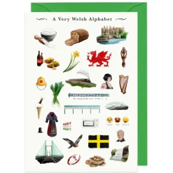 Yeti A Very Welsh Alphabet Greeting Card