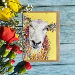 Jen Winnett Baa-Bara Sheep Eco-card