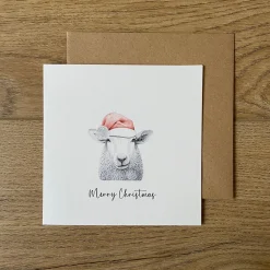 Katherine Sheard Designs Baaley Sheep Christmas Greetings Card