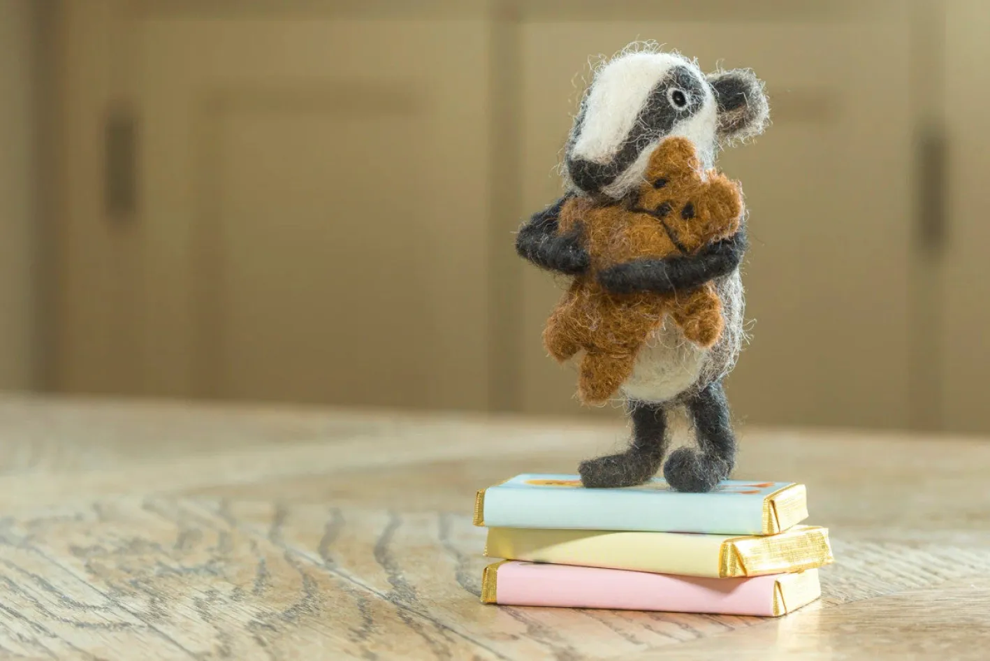 Sew Heart Felt Baby Badger with Bear
