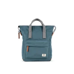 Ori London Bantry Airforce Blue Recycled Nylon Backpack - Small