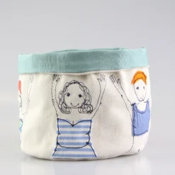 Poppy Treffry Bathers Embroidered Art Pot