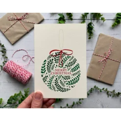 Becky Amelia Bauble Christmas Card