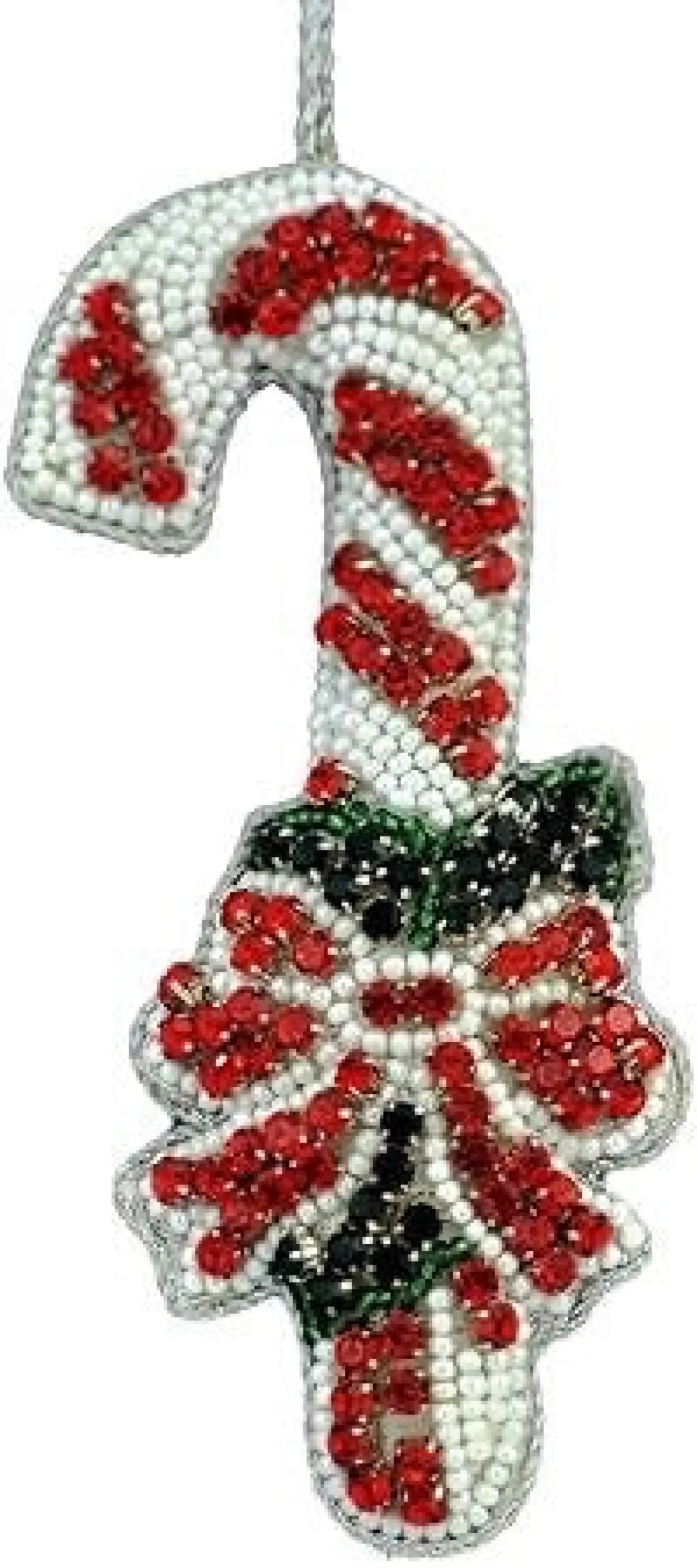 Tinker Tailor Beaded Candy Cane Decoration by London