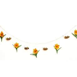Amica Felt Bee and Daffodil Garland