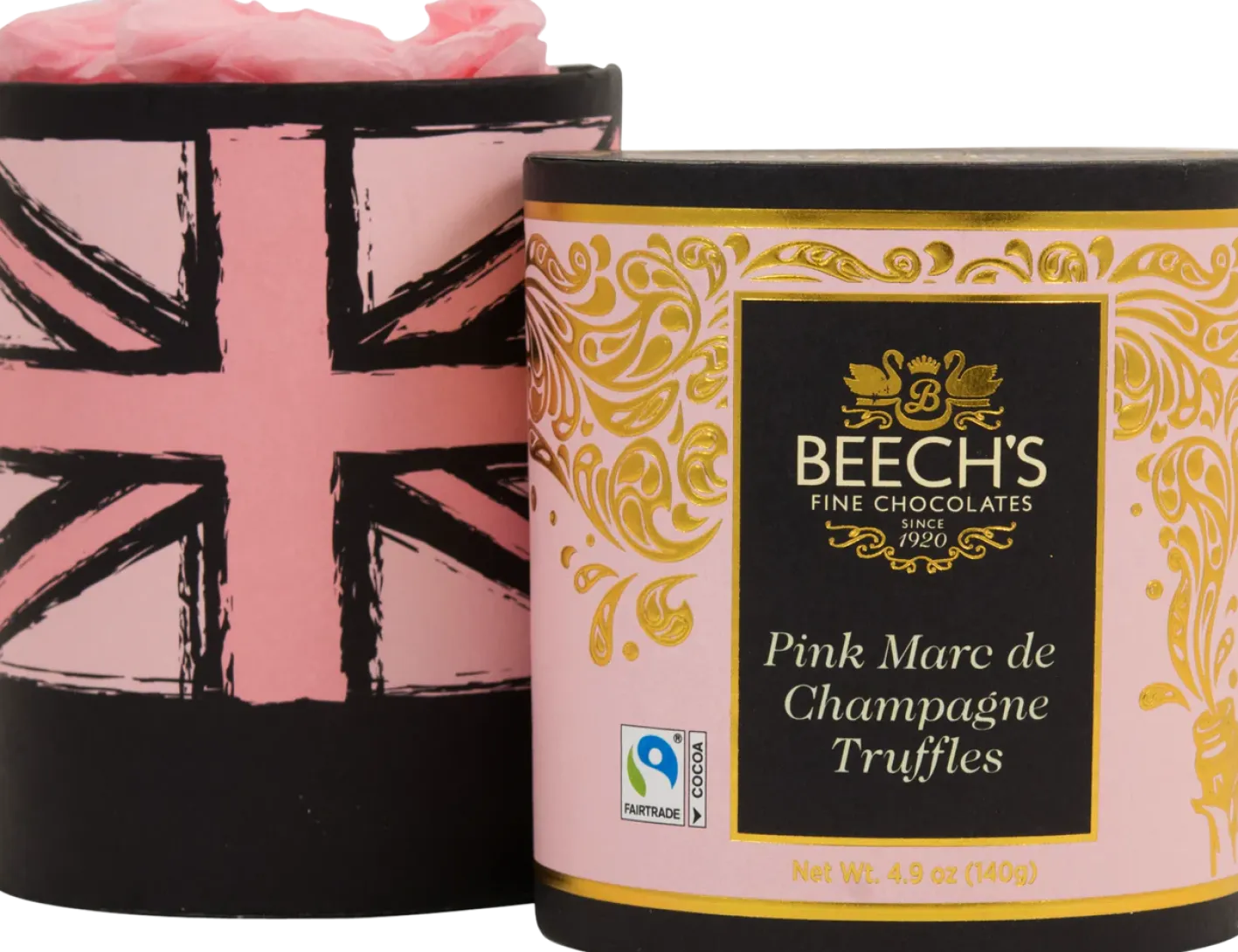 Tea & Biscuits Beech's Pink Marc de Champagne Truffles 140g