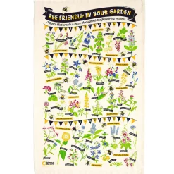 Stuart Gardiner Bee Friendly Tea Towel by