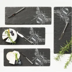 Selbrae Bee Mini Cheese Board and Knife Set of 4