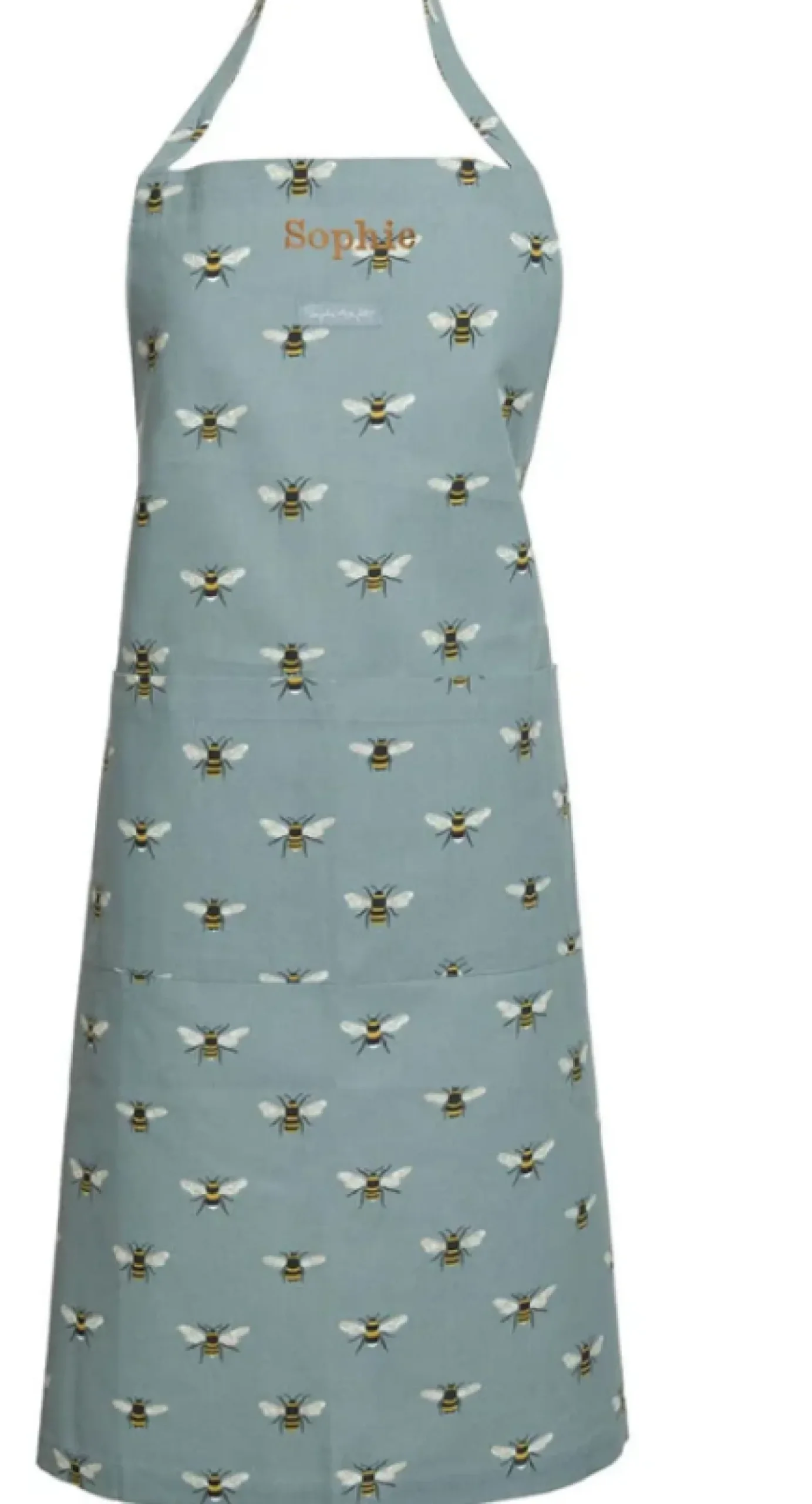 Sophie Allport Bees Adult Apron Teal