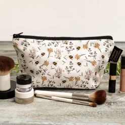 Toasted Crumpet Bees & Honeysuckle (Pure) Small Makeup Bag