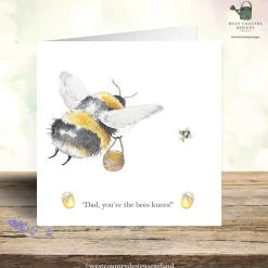 West Country Designs Bee's Knees Father's Day Card