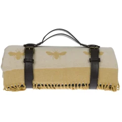 Sophie Allport Bees Knitted Picnic Blanket