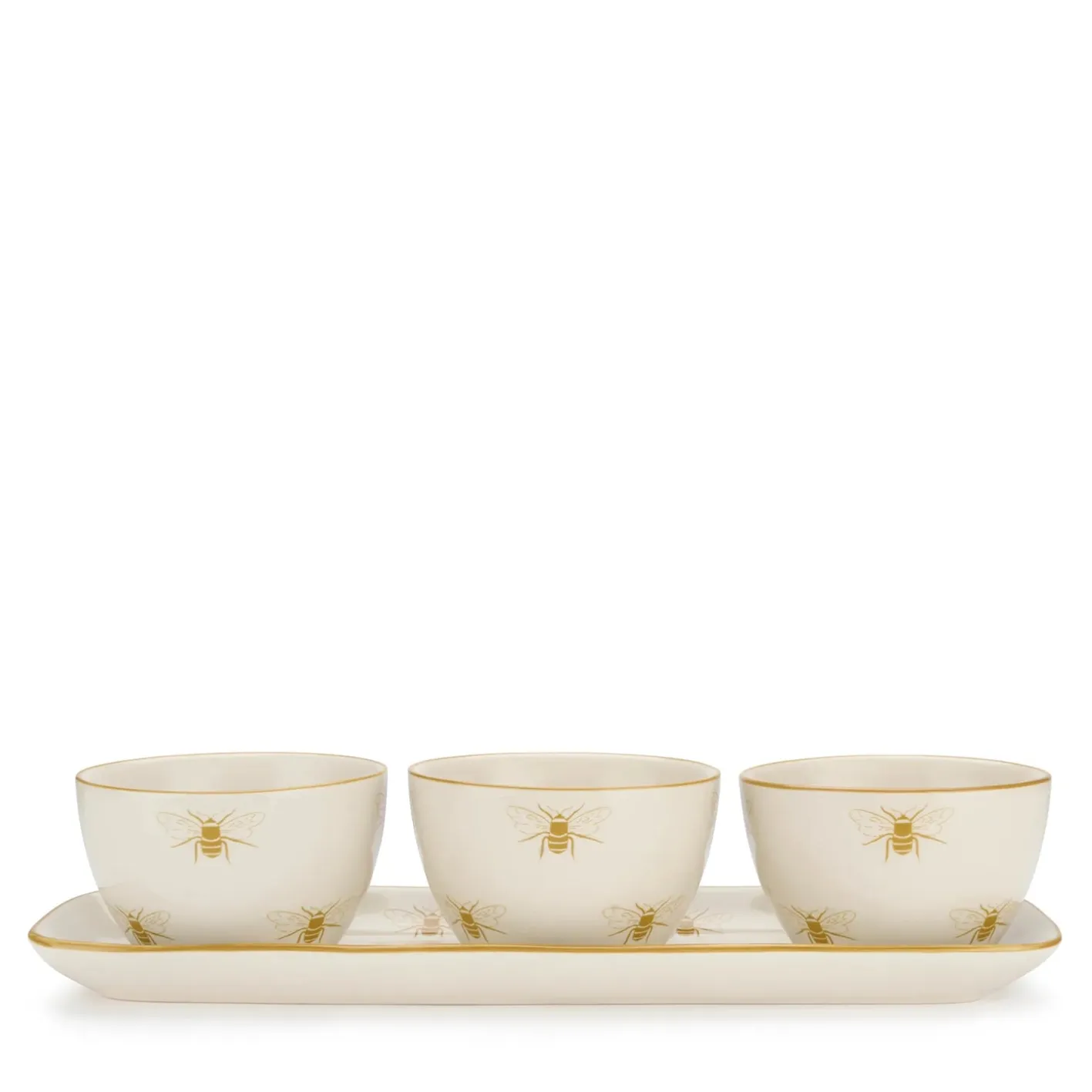 Sophie Allport Bees Stoneware set of 3 Nibbles Bowls