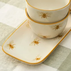 Sophie Allport Bees Stoneware set of 3 Nibbles Bowls