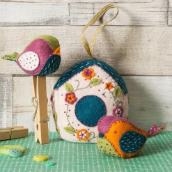 Corinne Lapierre Birdhouse & Birds Wool Mix Felt Craft Kit