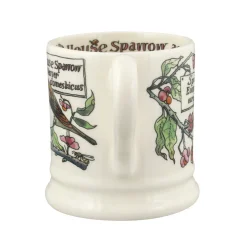 Emma Bridgewater Birds In The Hedgerow Spindle & House Sparrow  1/2 Pint Mug