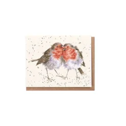 Wrendale Designs 'Birds of a Feather' Robins Gift Enclosure Card