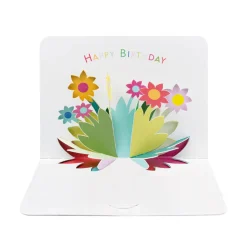 The Art File Birthday Flowers Pop Out Greeting Card