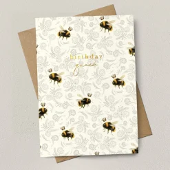 Stephanie Davies Birthday Queen Bee Repeat Greeting Card