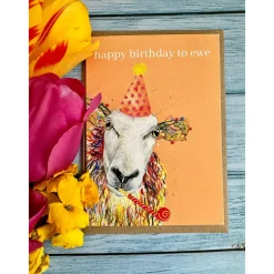 Jen Winnett Birthday Sheep Eco-card
