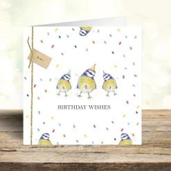 West Country Designs 'Birthday Wishes' Blue Tit Greetings Card