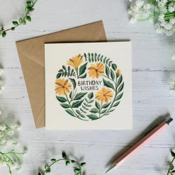 Becky Amelia Birthday Wishes Marigolds Greeting Card