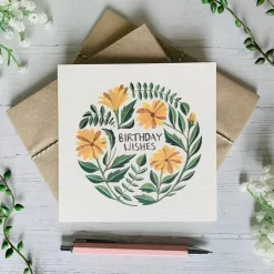 Becky Amelia Birthday Wishes Marigolds Greeting Card