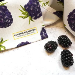 Corinne Alexander Blackberry Tea Towel by